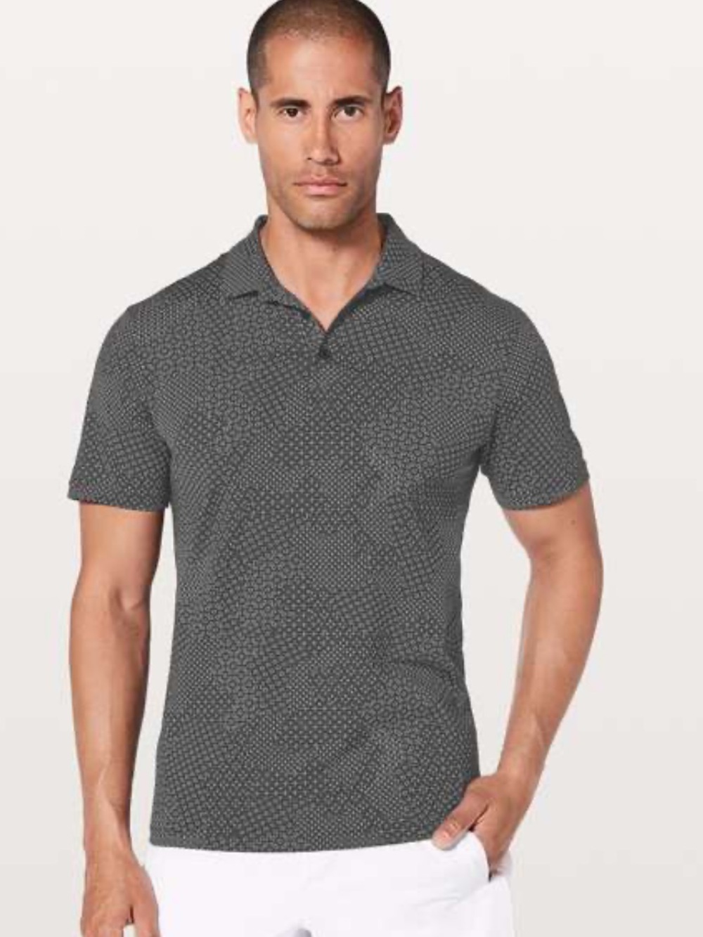 lululemon athletica- Propel Polo
Stitch Camo Ice Grey Deep Coal